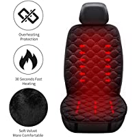 Bilisder - Cojín térmico para asiento de coche- 12 V- con 2 ajustes de temperatura